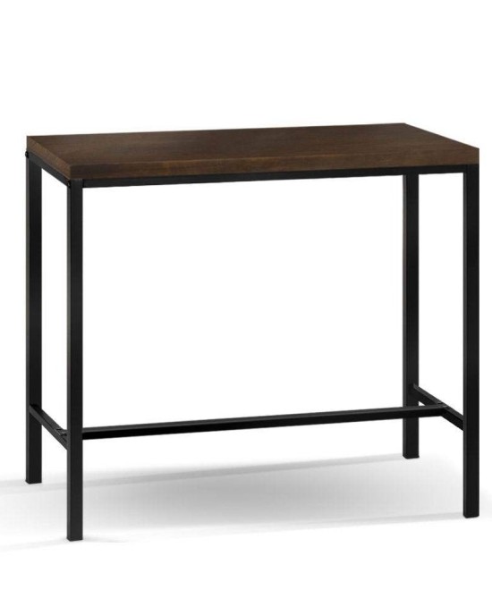 Mefunb Alex Bar Table – Dark Brown and Black