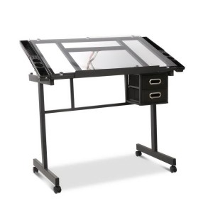 Adjustable Drawing Desk – Black and Grey