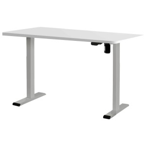 Electric Standing Desk White 120cm Motorised Adjustable Sit Stand Desks Grey