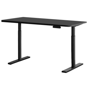 Electric Standing Desk 120cm Height Adjustable Sit Stand Desks Table Black