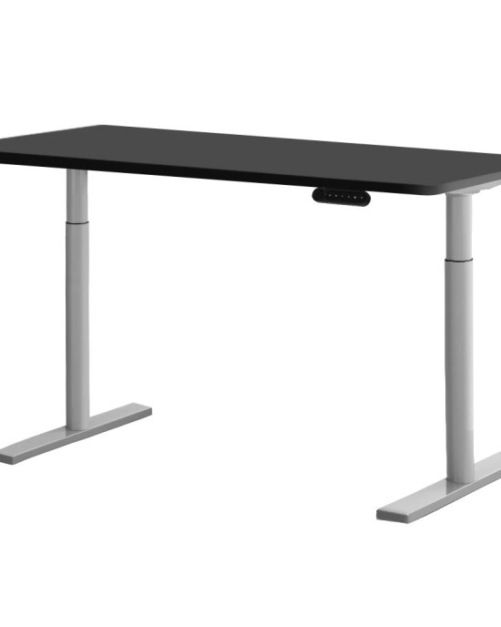 Electric Standing Desk 120cm Motorised Adjustable Sit Stand Desks Grey Black