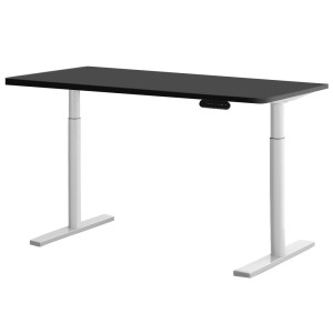 Electric Standing Desk 140cm Adjustable Sit Stand Desks White Black 140cm