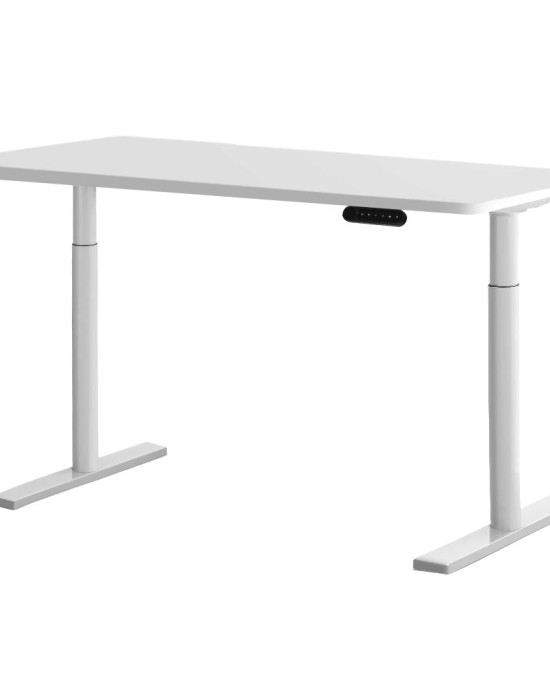 Electric Standing Desk 120cm Height Adjustable Sit Stand Desks Table White