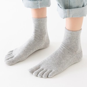 Five-finger socks female cotton summer sweat-absorbent tube toe socks breathable toe socks ladies cotton socks