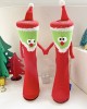 Big red magnetic Christmas hand socks female couple New Year long tube cotton