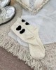 Autumn and winter cartoon flocking socks cute college style