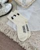 Autumn and winter cartoon flocking socks cute college style