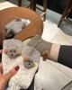 New wool warm padded Teddy dog doll socks in autumn and winter