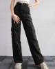 2024 new versatile casual pants mid-waist three-dimensional pockets pants waisted workers Dress Pants