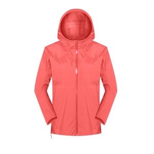 Light Outdoor new waterproof windproof anti-fouling rushing jacket women cardigan hooded Slim hiking camping mountaineering clothing