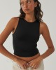 Women's New Y2K Sexy Navel Sleeveless Tight Bottom Shirt Round Neck Work Vest Outer Wear