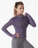 Outdoor sports quick drying tight fitting women's yoga jacket, running training high elasticity breathable jacket, long sleeved top, fitness suit